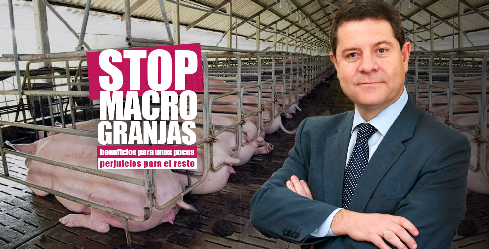 Stop Macrogranjas, García Page