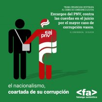 El nacionalismo es la coartada de su corrupción