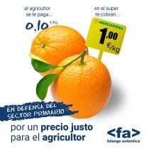 Por un precio justo para el agricultor