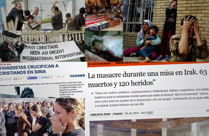 Imágenes de la violencia contra cristianos en Oriente Medio