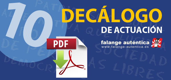 Decálogo de Falange Auténtica