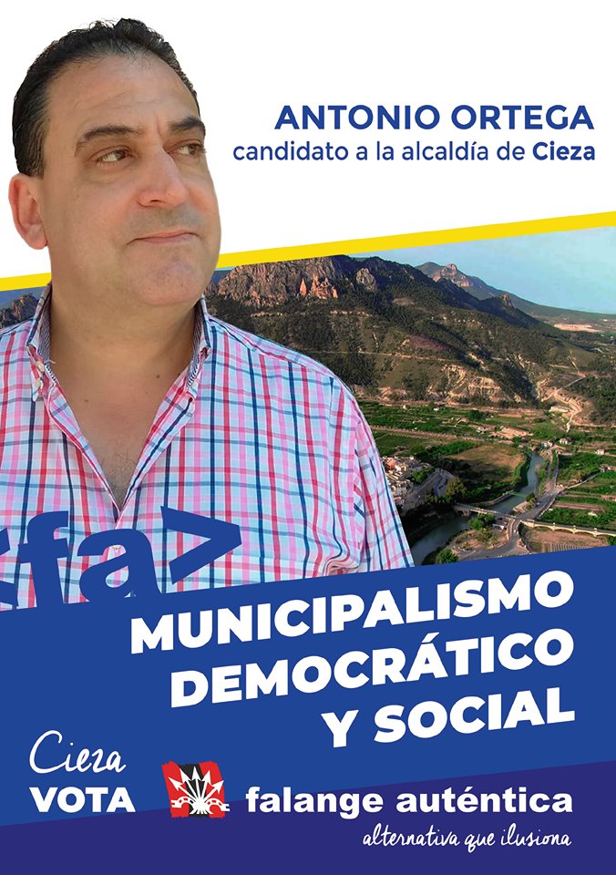 Antonio Ortega, candidato a la alcaldía de Cieza